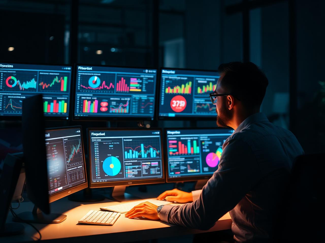 Data team using AI dashboards